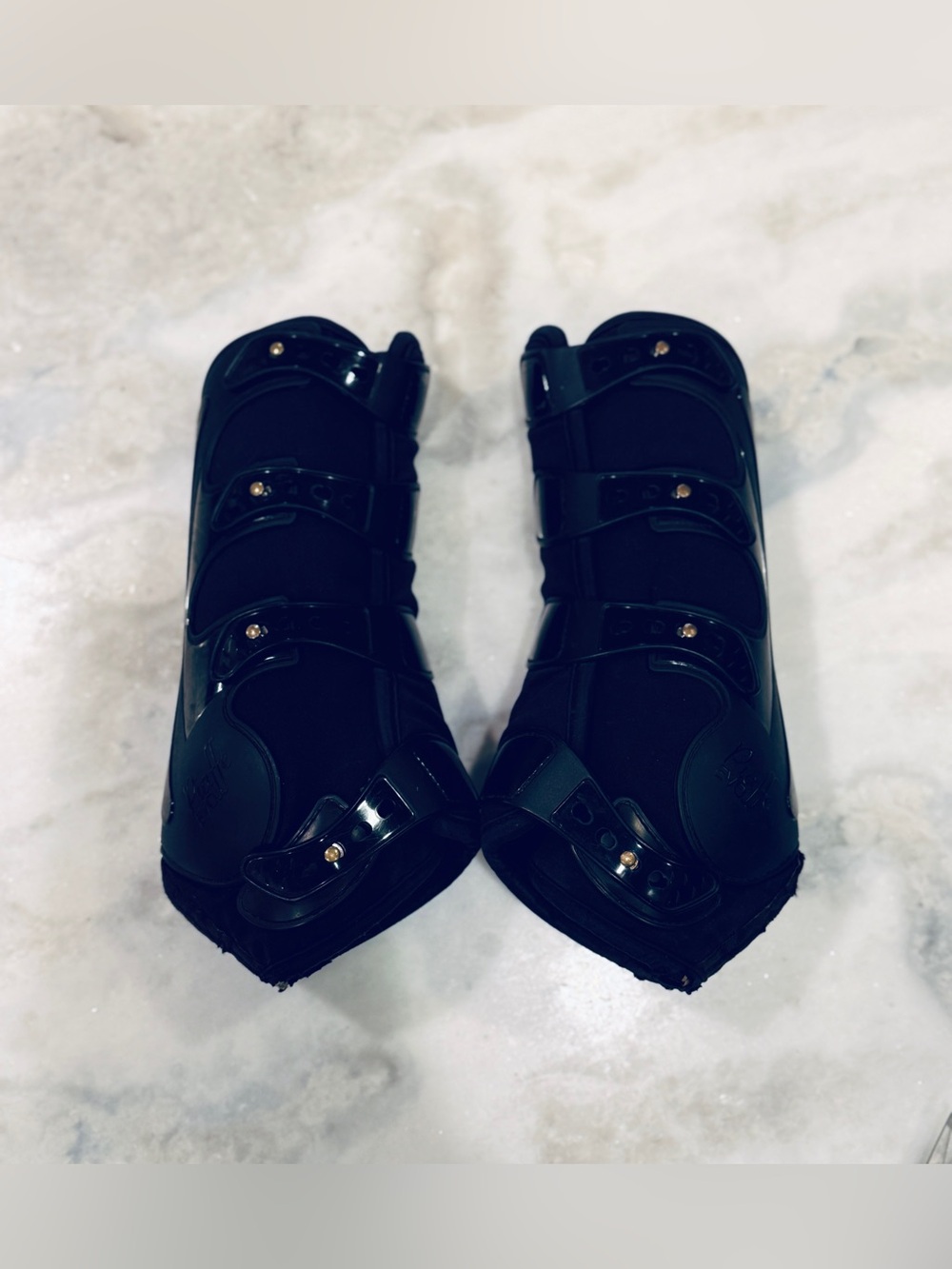 Veredus Piaffe Evo Front Dressage Horse Boots Black Size Medium